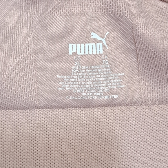 Puma Sports Bra Women's XL Pink Activewear Bra Medium Support - Picture 5 of 11